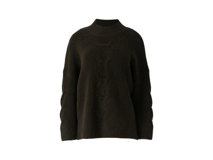 Pulovr Comma hnědá (Barva hnědá, Velikost XL)