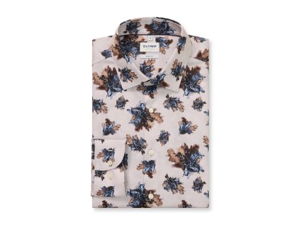 Košile Olymp hnědá (Barva hnědá, Velikost 43)