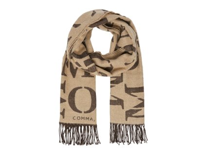 Šála Comma pudrová (Barva pudrová, Velikost Jedna Velikost)