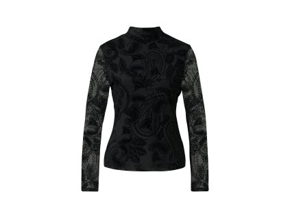 T-shirt Comma černá (Barva černá, Velikost 48)