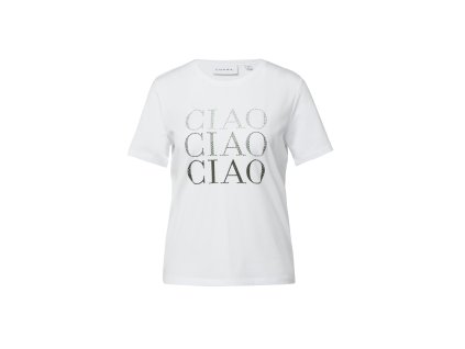 T-shirt Comma bílá (Barva bílá, Velikost 46)