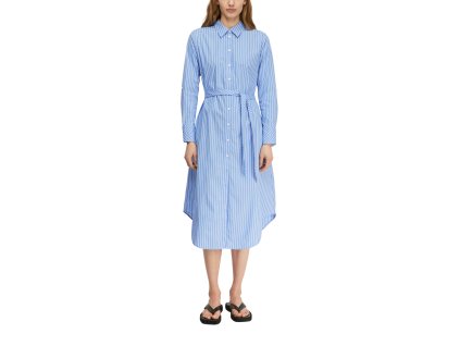 Šaty Comma modrá (Barva modrá, Velikost 48)