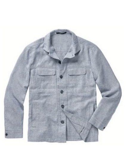 Overshirt Ernest-W modré