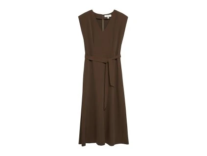 Šaty Comma Hnědá (Velikost 48)