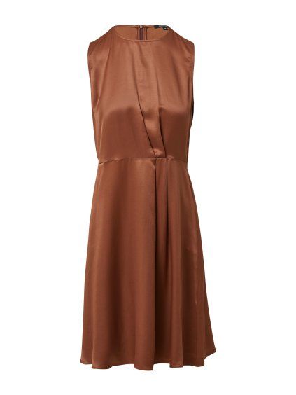 Šaty Comma Hnědá (Velikost 48)