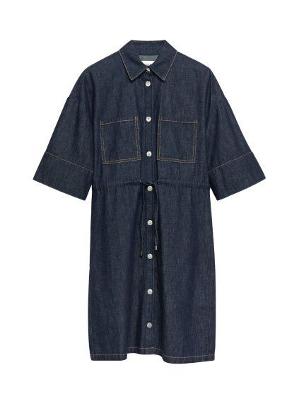 Šaty Comma Modrá (Velikost 48)