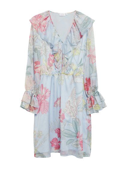 Šaty Comma Modrá (Velikost 48)