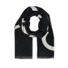 Šála Comma černá (Barva černá, Velikost Jedna Velikost)