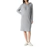 Šaty Comma šedá (Barva šedá, Velikost 48)