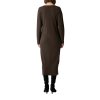 Šaty Comma hnědá (Barva hnědá, Velikost 48)