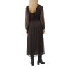 Šaty Comma hnědá (Barva hnědá, Velikost 48)