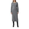 Šaty Comma šedá (Barva šedá, Velikost 48)