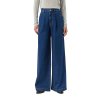 Kalhoty Comma modrá (Barva modrá, Velikost 42RE)