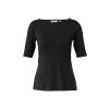 T-shirt Comma černá (Barva černá, Velikost 46)