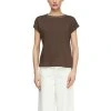 T-shirt Comma Hnědá (Velikost 48)