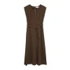 Šaty Comma Hnědá (Velikost 48)