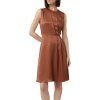 Šaty Comma Hnědá (Velikost 48)