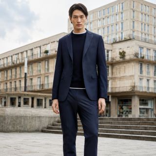 Oblek v kombinaci s jemným úpletem přináší uvolněnější pohled na klasický pánský styling. Čisté linie, nadčasová silueta a...