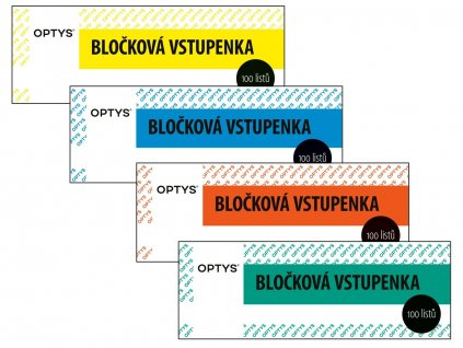 Bločková vstupenka OPTYS