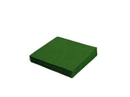 Ubrousek 2vrstvý tmavě zelený 33 x 33 cm [50 ks]