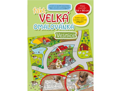 Fakt velká omalovánka - Vesnice BO906