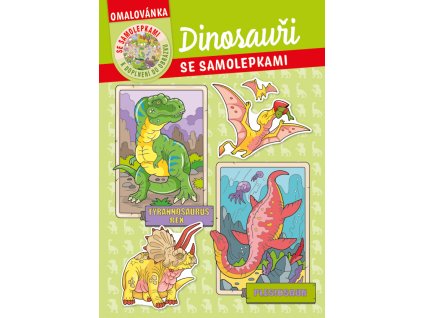 Omalovánka - A4 - se samolepkami - Dinosauři BO781