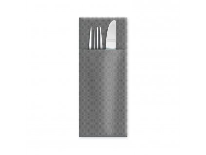 Ubrousek CutleryStar PREMIUM šedý 32 x 40 cm [50 ks]
