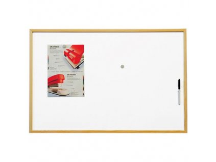 Magnetická tabule lakovaný povrch, dřevěný rám 90 x 60