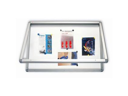 Venkovní magnetická vitrína - 6xA4/75x70cm