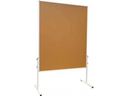 Moderační oboustranná tabule korková 120x150cm na kolečkách