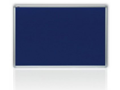 Filcová modrá tabule v hliníkovém rámu 150x100 cm