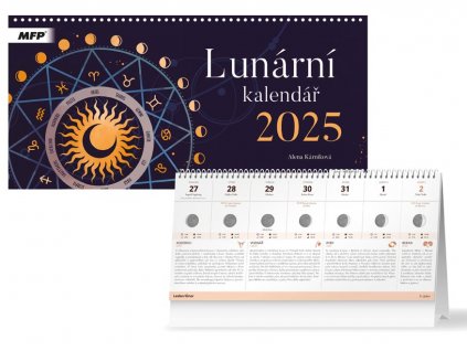 kalendář 2025 stolní Lunární 1061561