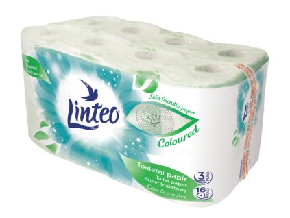 Toaletní papír Linteo 3vrstvý, 16x20m, celulóza