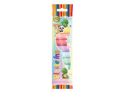 Plastelína JUNIOR 10 odstínů, 200g Pastel