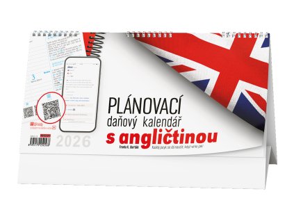 Kalendář stolní  Plánovací daňový s angličtinou BSN5