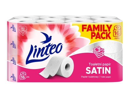 Toaletní papír Linteo Satin 3vrstvý, 16x15m, celulóza