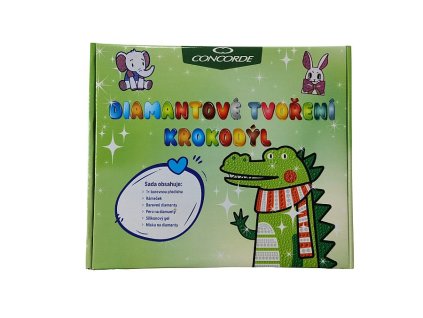 Diamantové tvoření krokodýl