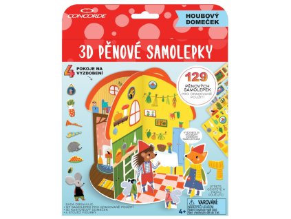 Samolepky 3D pěnové CONCORDE Houbový domeček