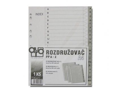 Rozdružovač PP A4  (abeceda)