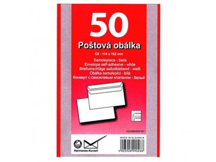 Obálka C6/50 samolepicí