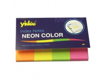 Záložka samolepicí Yidoo neon 4x20x50mm