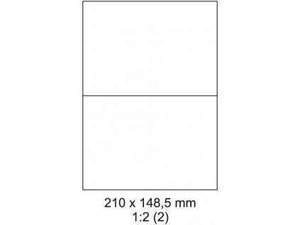 Etikety Laser. tisk 210x148,5/100 listů