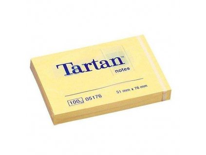 Bloček samolepicí Tartan  51x76mm/100 listů
