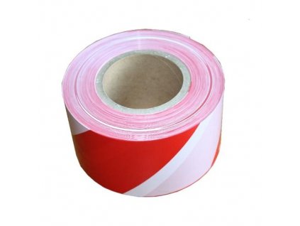 Páska ohraničovací (výstražná) 80mmx200m  /červená-bílá/