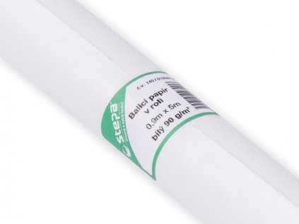 Balicí papír 90g/m2 bílý role šíře 0,9m/5m