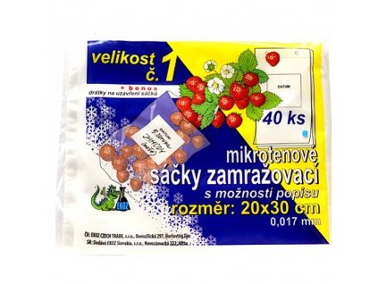 Zamražovací sáčky č.1 Tr / 20x30cm   40ks/bal