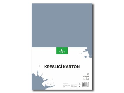 Kreslicí karton - šedý, A3, 180g (50 listů)