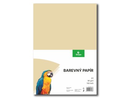 230190640 barevný papír krémový