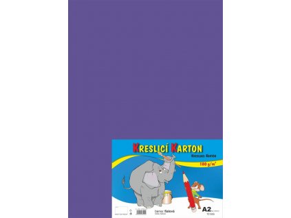 Kreslicí karton - fialový, A2, 180g (10 listů)