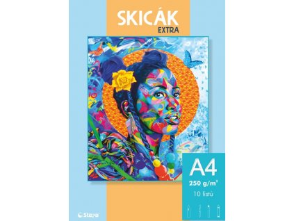 Skicák  A4/10listů EXTRA